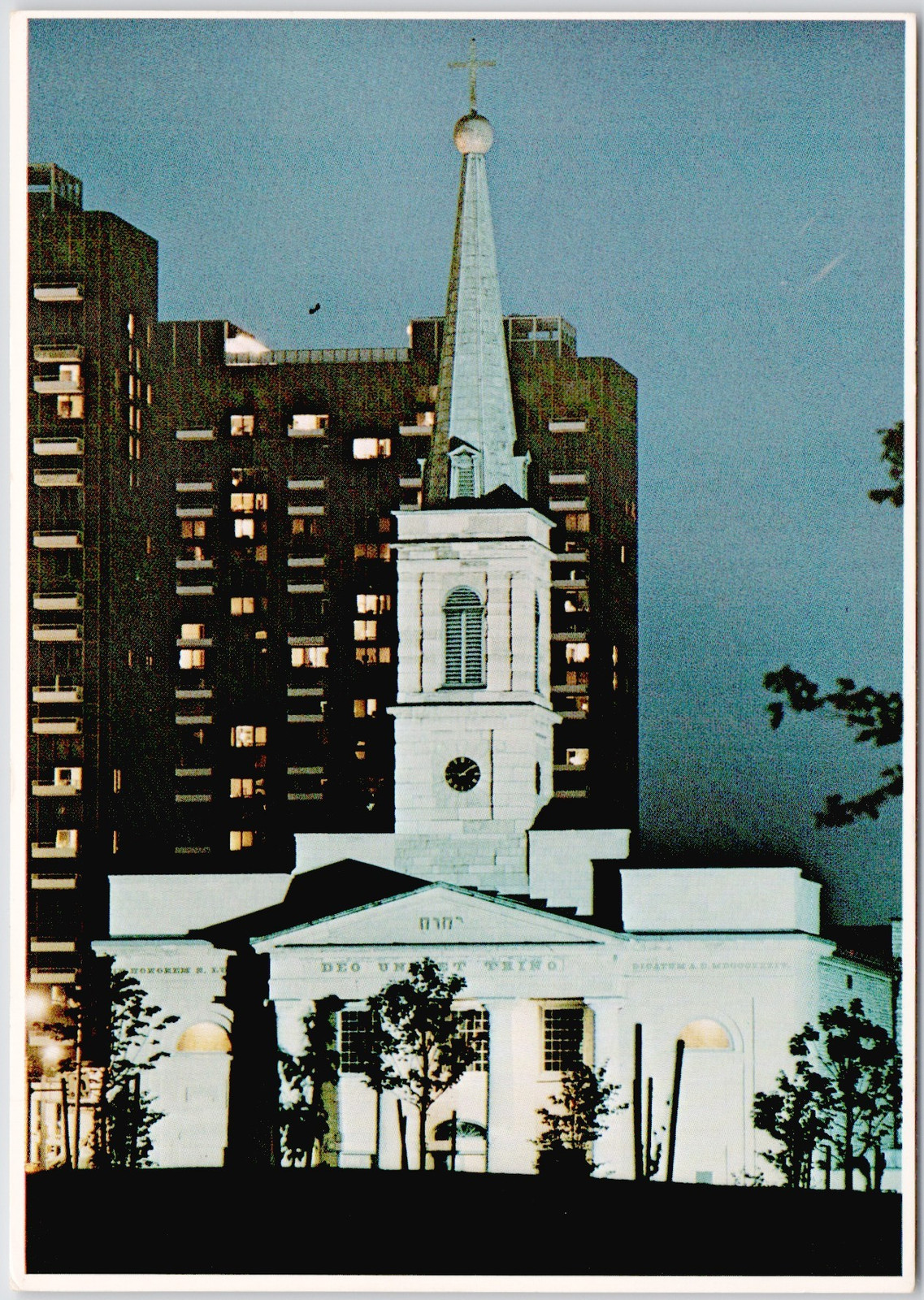 Old St Louis Cathedral MO Church Spire Vintage Postcard P-212