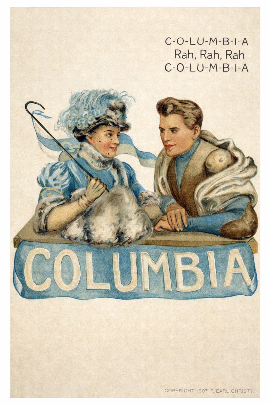 🎨 Columbia University (1907) Poster - 24x36” F. Earl Christy - Premium Matte