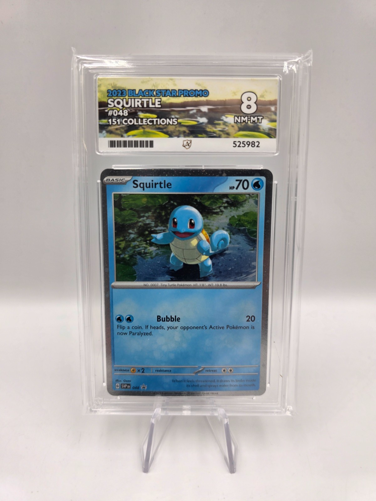 ACE 8 Squirtle Black Star Promo Scarlet & Violet 151 SVPen 048 Pokemon - NOT PSA