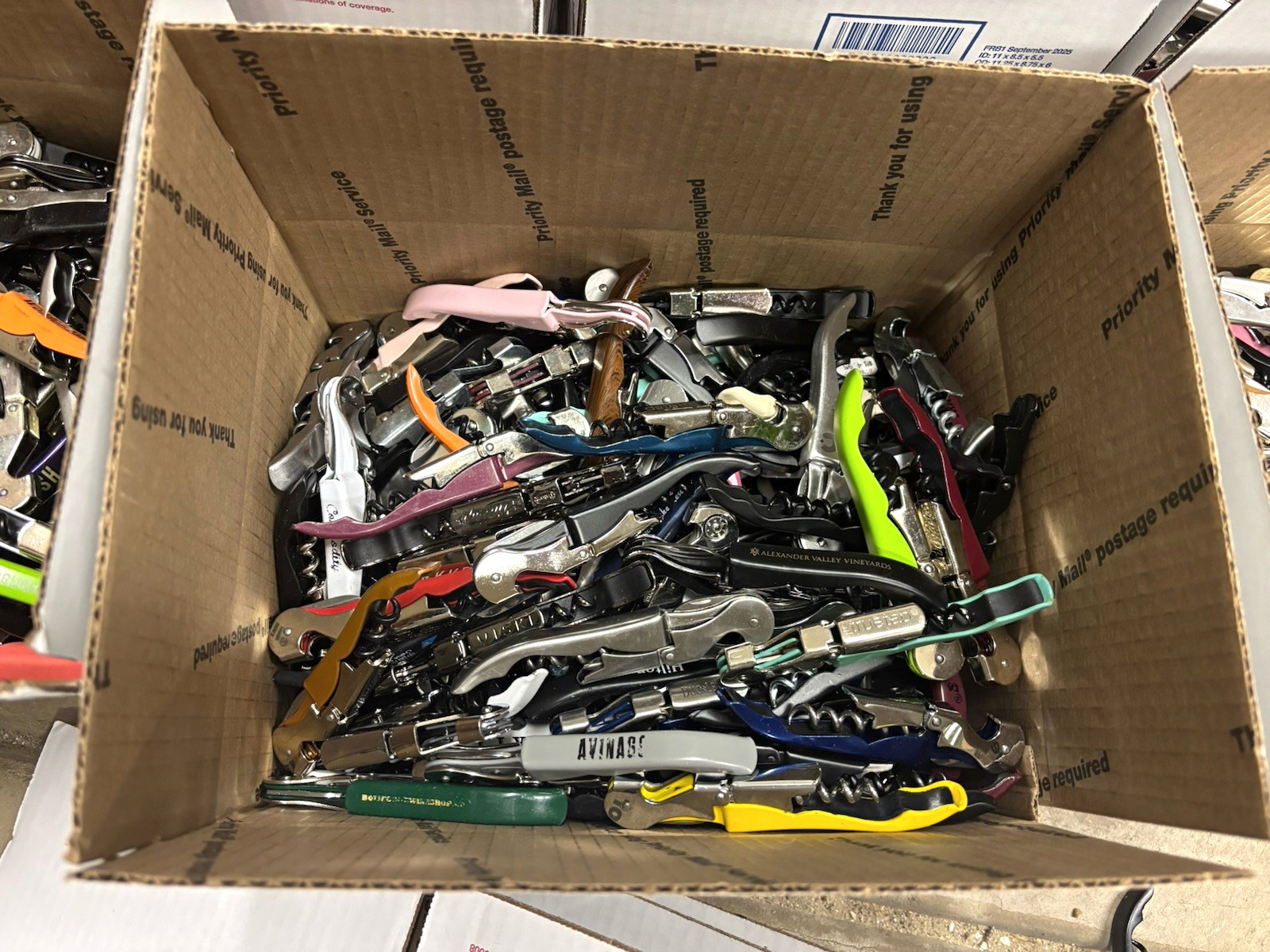Lot 150 Assorted Mixed Corkscrews Wine Bottle Openers TSA Confiscated