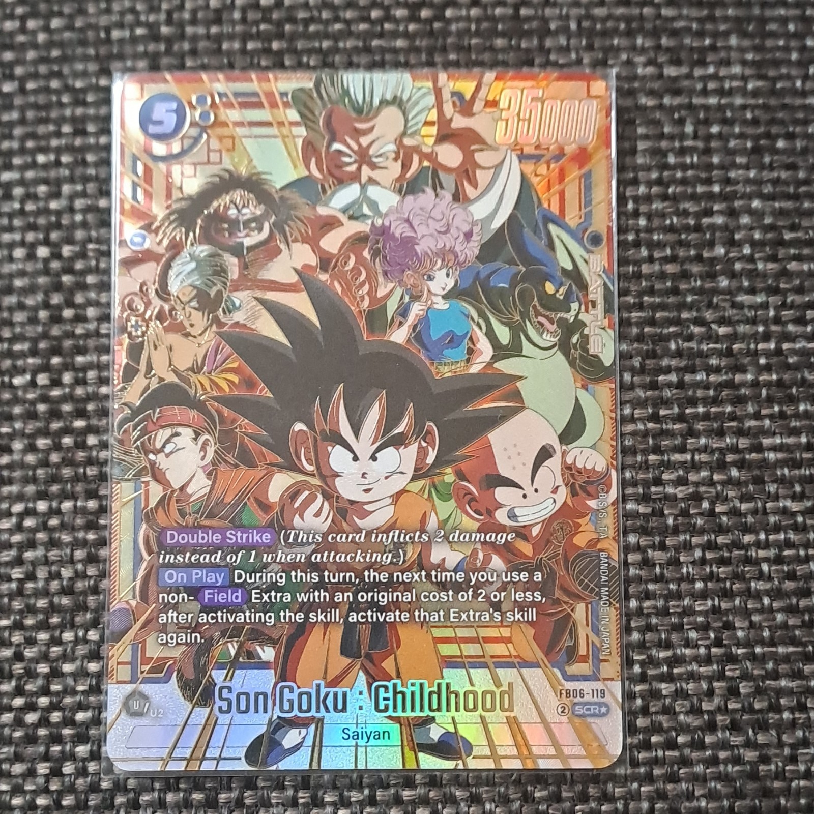 Bandai Dragon Ball Super Card Game Son Goku: Childhood FB06-119 SCR Foil EN