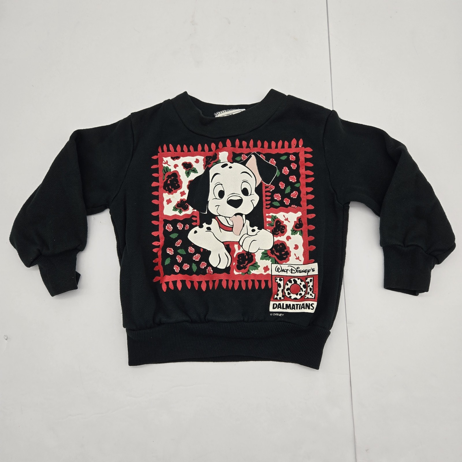Vtg 1990’s Disney 101 Dalmatians Crew Neck Shirt Retro Y2K Kids Baby 18mo-2T