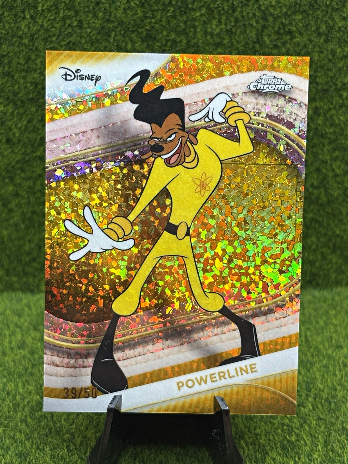 2025 Topps Chrome Disney Powerline Gold Sparkle 39/50 #39