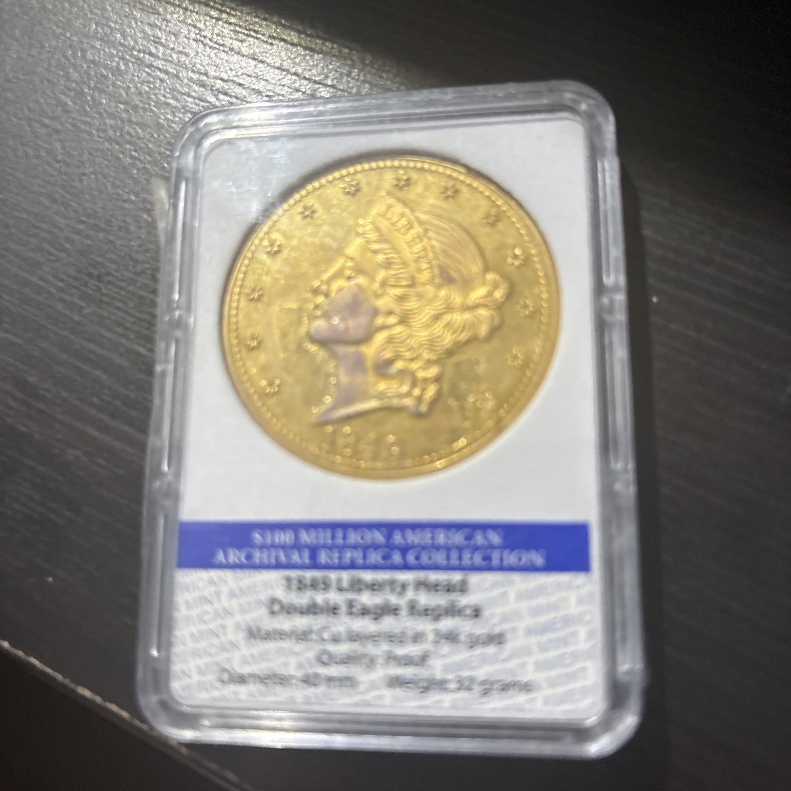 Replica 1849 Liberty Head Archival Replica Collection Coin