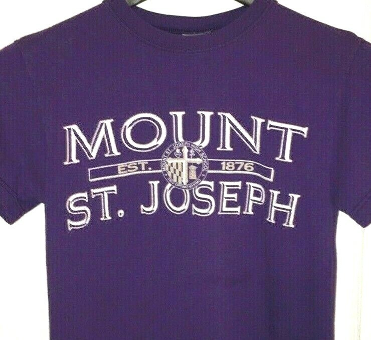 Vtg MOUNT ST JOSEPH HIGH SCHOOL T SHIRT Rare 90\'s Tee BALTIMORE CITY MARYLAND