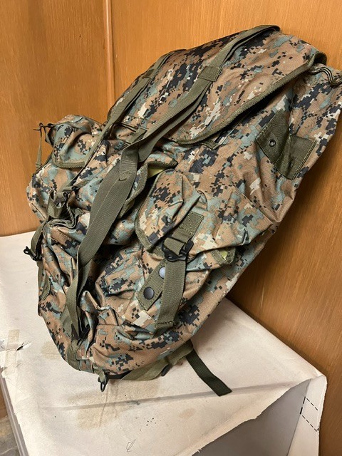 NATO Military Large Alice Pack with Frame, MARPAT. Unused.