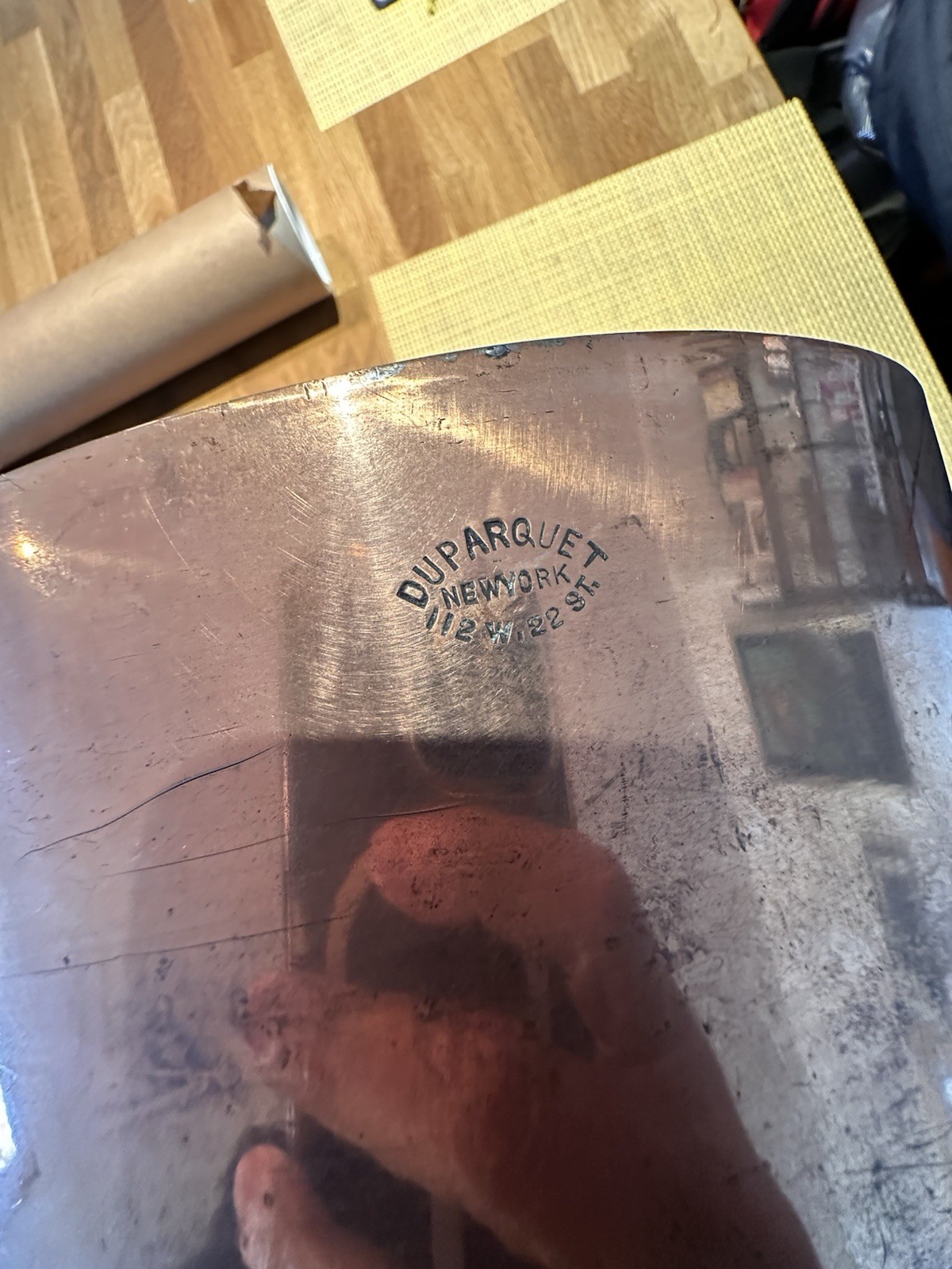 Duparquet Antique Copper Roasting Pan NY