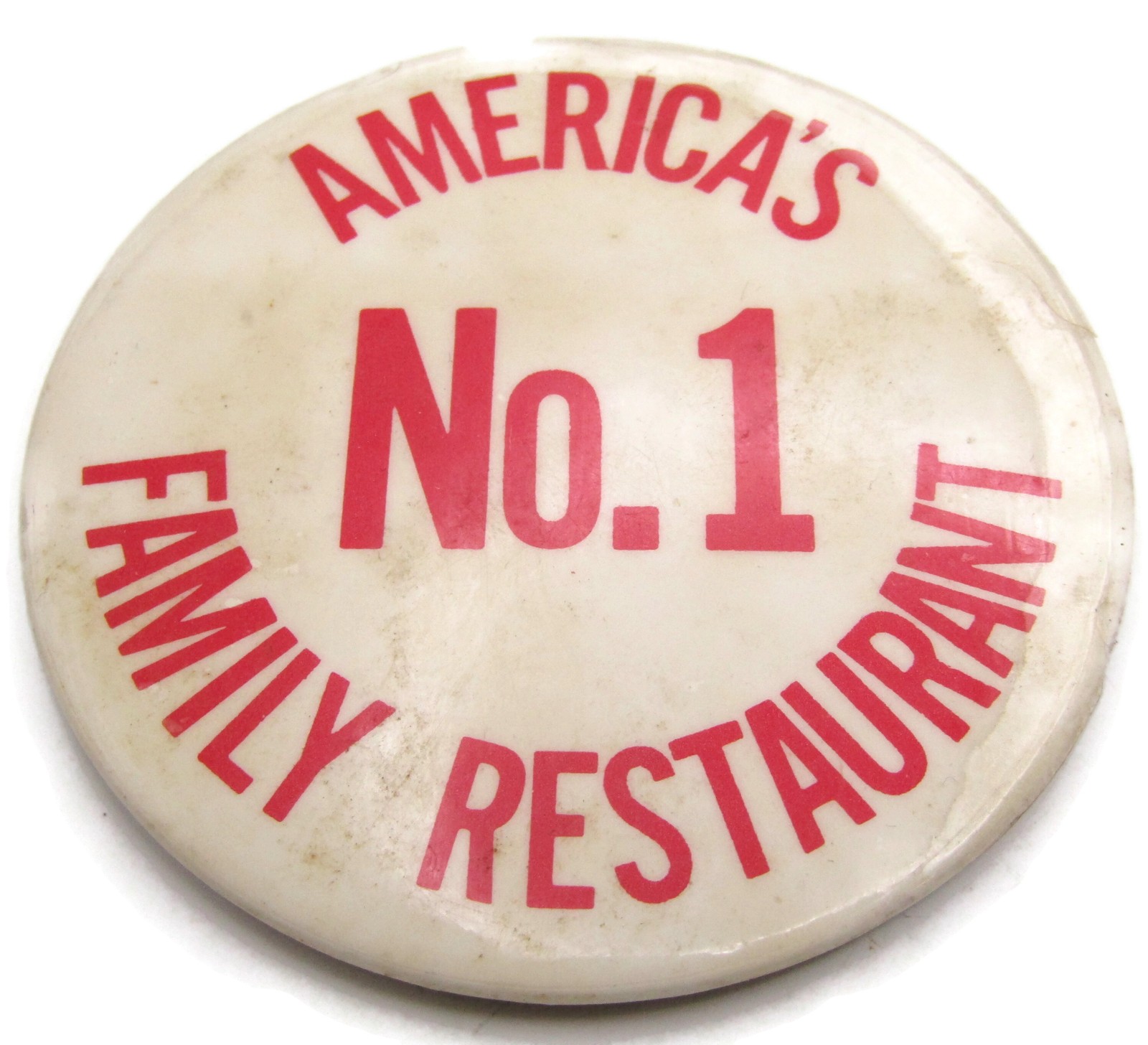 Vintage Shoney's Pinback Button 80s Advertising America's No. 1 Family
