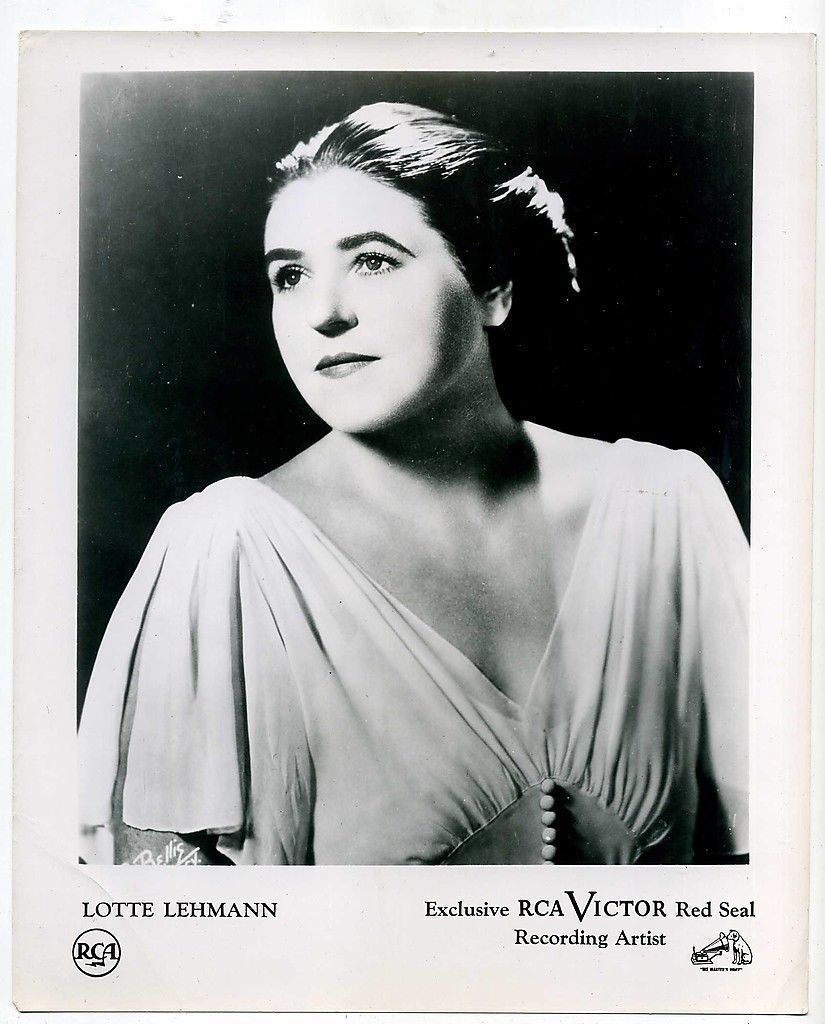 LOTTE LEHMANN Original Photo 1940 Classical GERMAN OPERA SINGER Soprano Deutsche