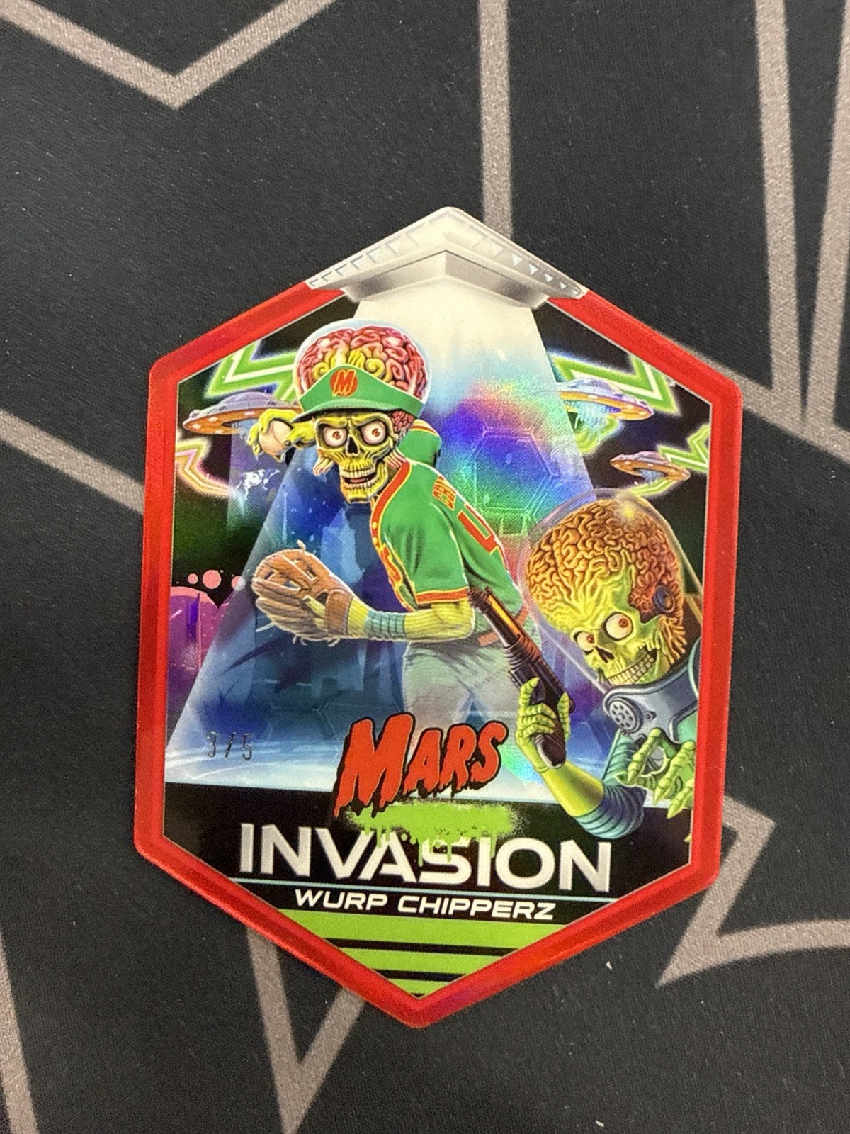 2026 Topps Mars Attacks Wurp Chipperz Mars Invasion Red Refractor /5 RARE CHROME