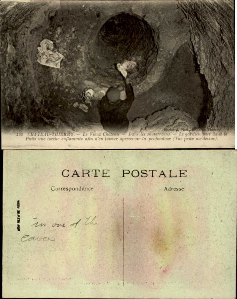Chateau-Thierry Aisne France Le Vieux Chateau dans souterrains underground caves