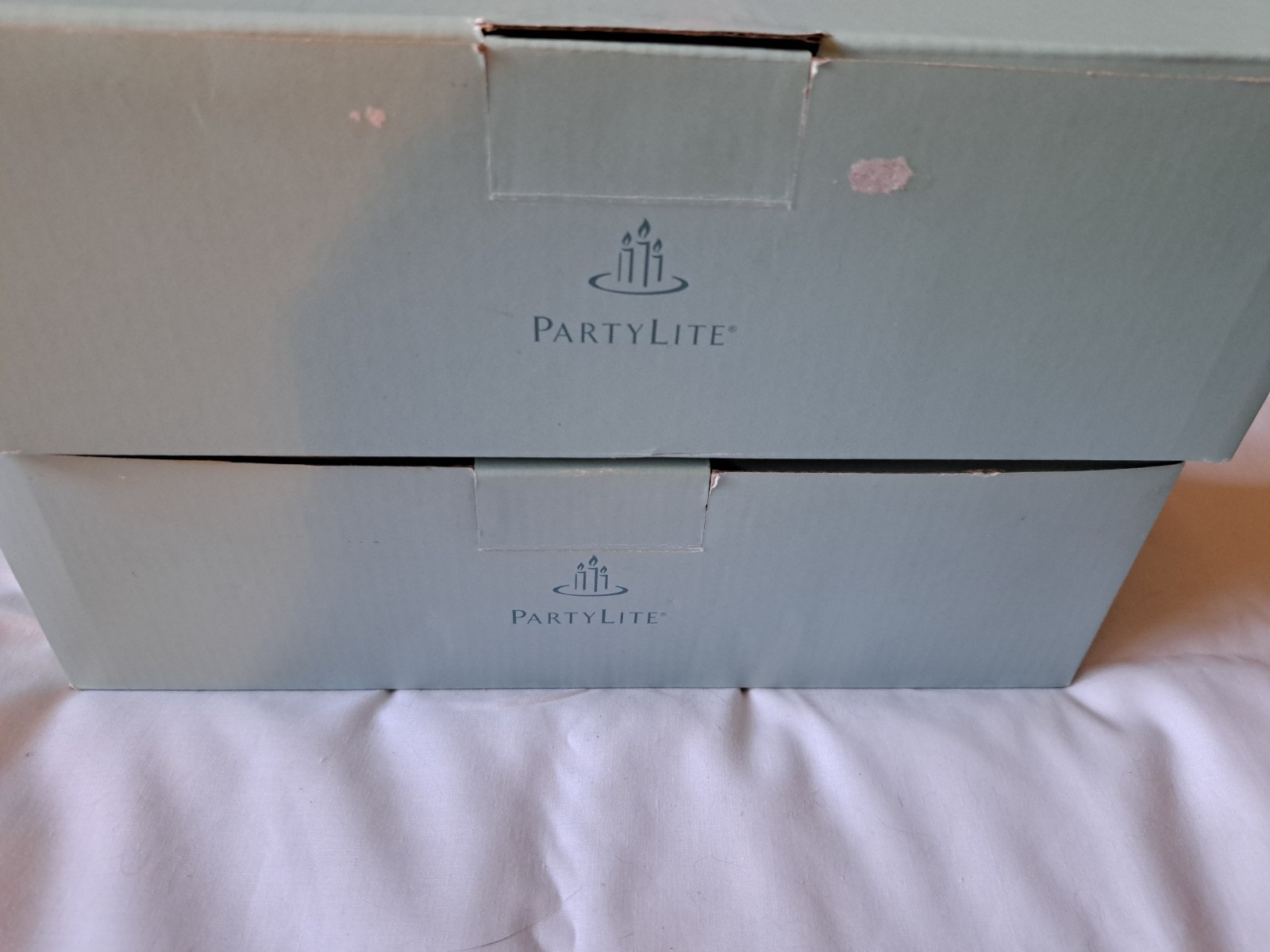 NIB 2X  PartyLite Colorscape Votive Trio - Retired - Burgundy / Gold / Olive 