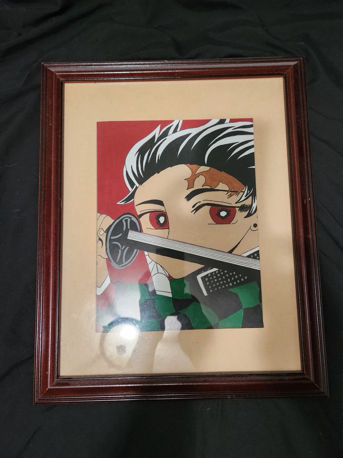 Aniplex Framed Matted Print Demon Slayer: Kimetsu no Yaiba Tanjiro