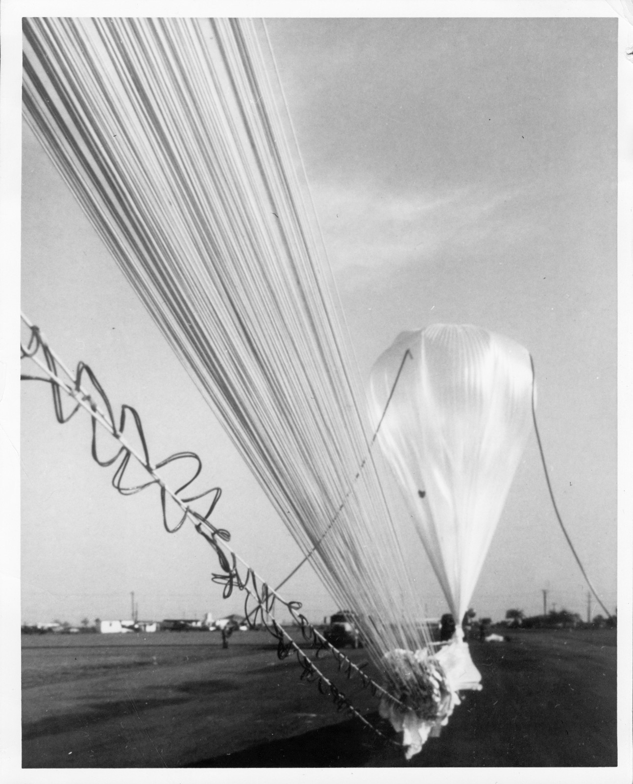 1961 NASA 4 Rare Original Photos Cosmic Ray Balloon Launch Brawley CA Early NASA
