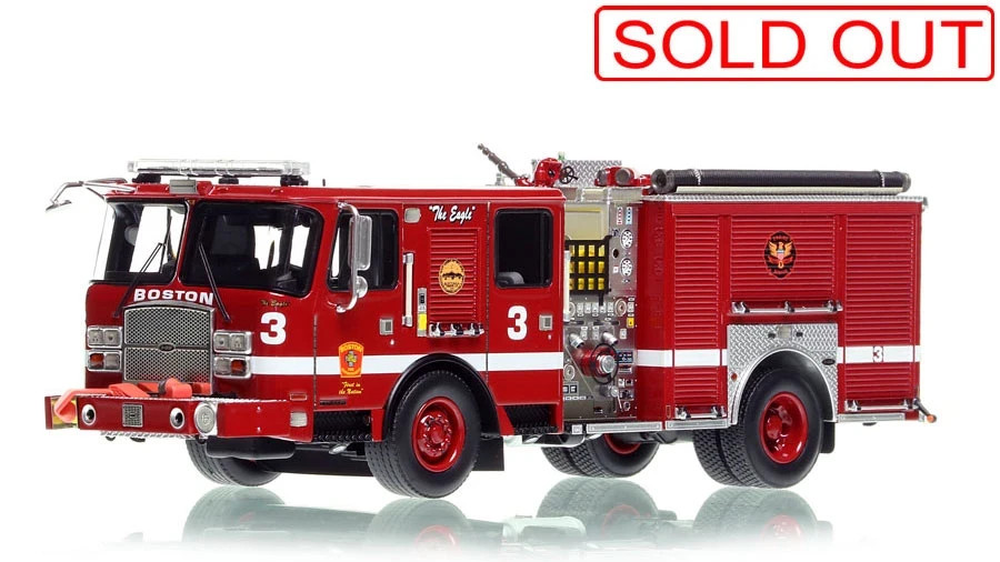 Fire Replicas 1/50 Boston FD 2017 E-One Typhoon Engine 3 South End LAST ONE
