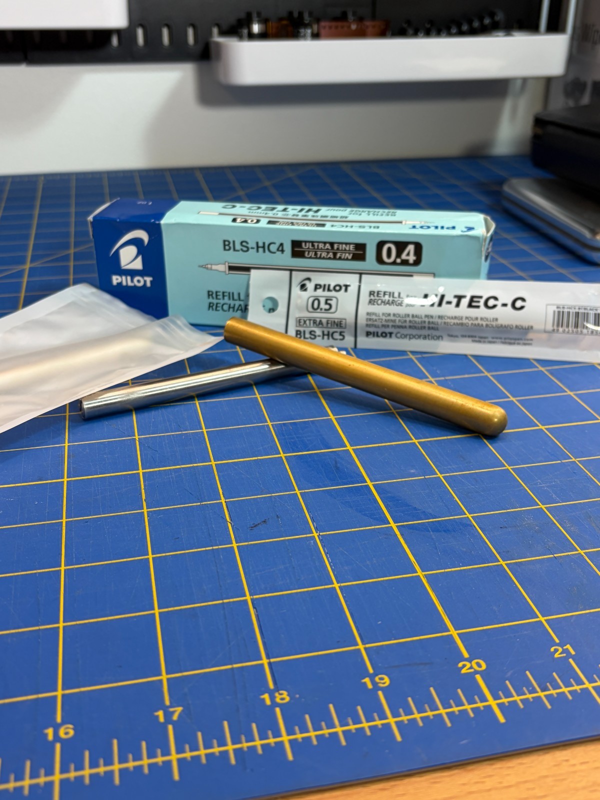 CW&T  Pen Type B - Brass Sleeve w/ Titanium Pen + Extras
