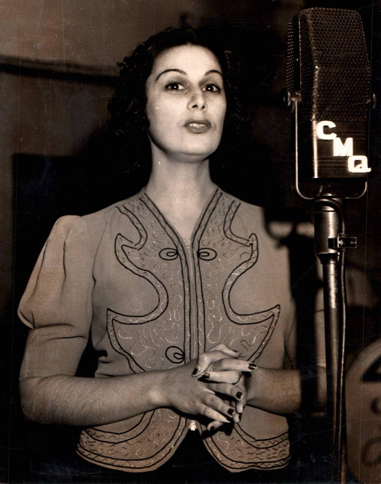 CUBA CUBAN LA GUAJIRA DE LA CORTE SUPREMA CMQ SINGER 1940 PORTRAIT PHOTO 873