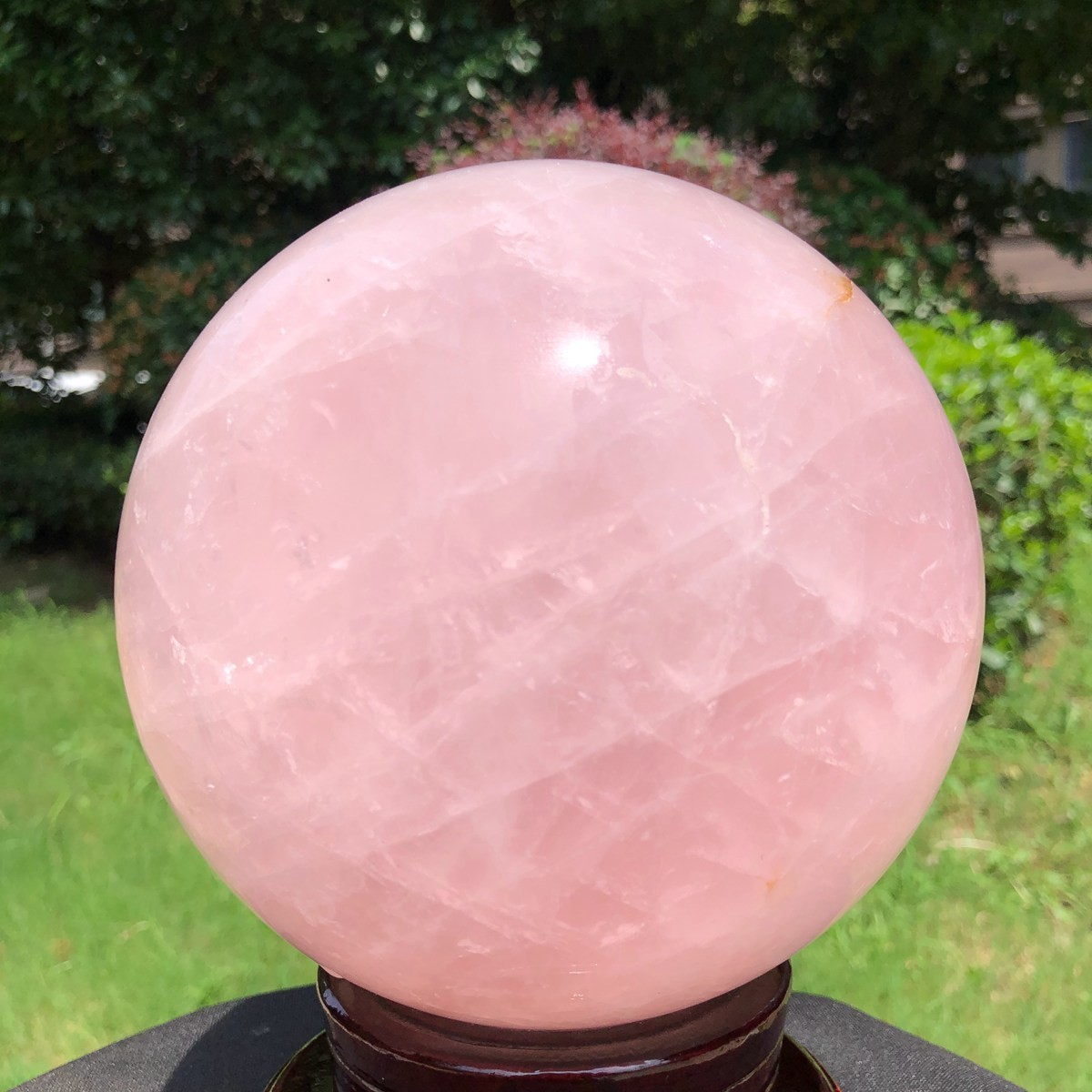 10.75LB Rare Natural Pink Crystal Ball Quartz Crystal Bll Reiki Healing 6573