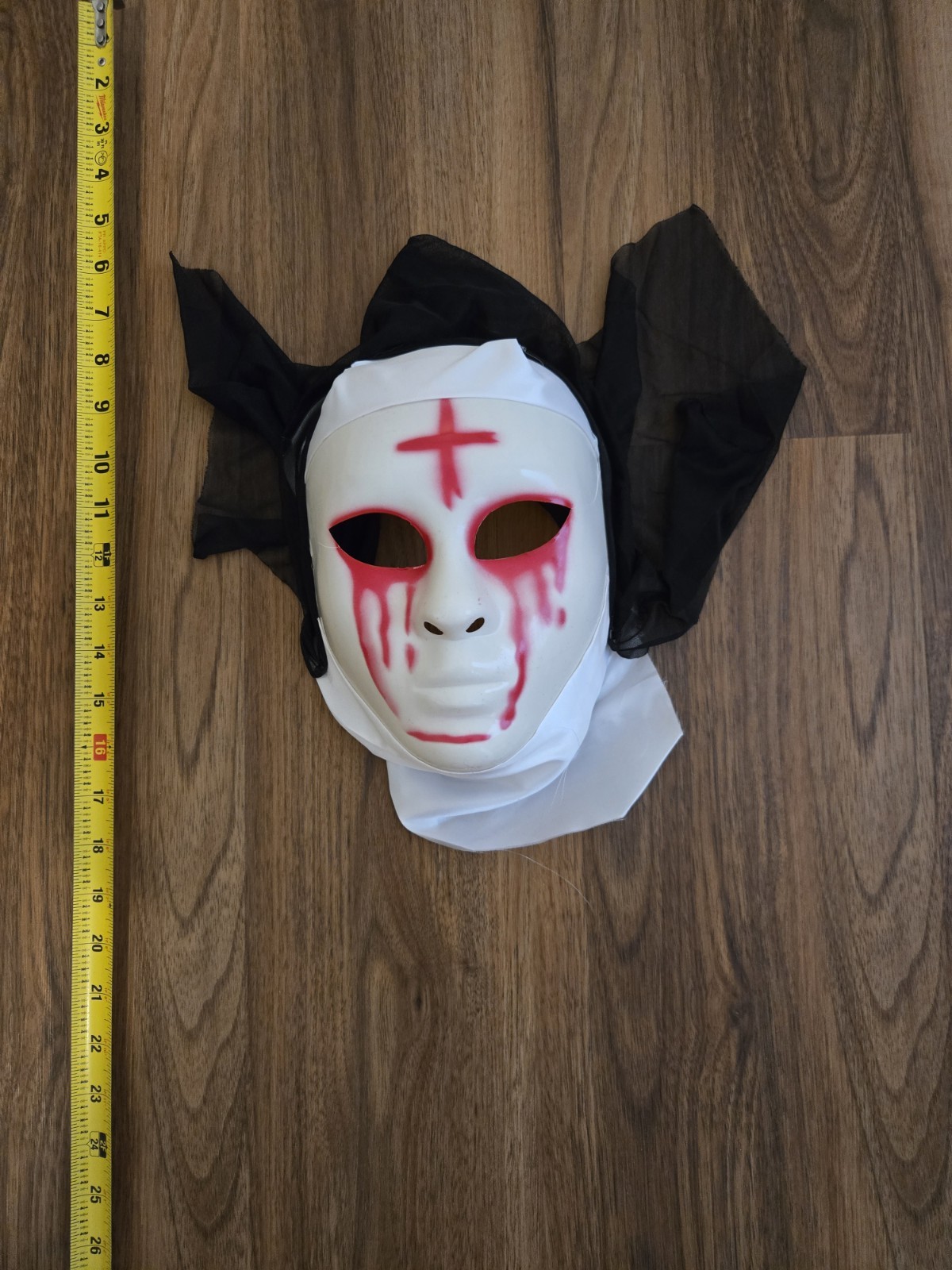Halloween Cos-play Horror Nun's Mask, NWOT