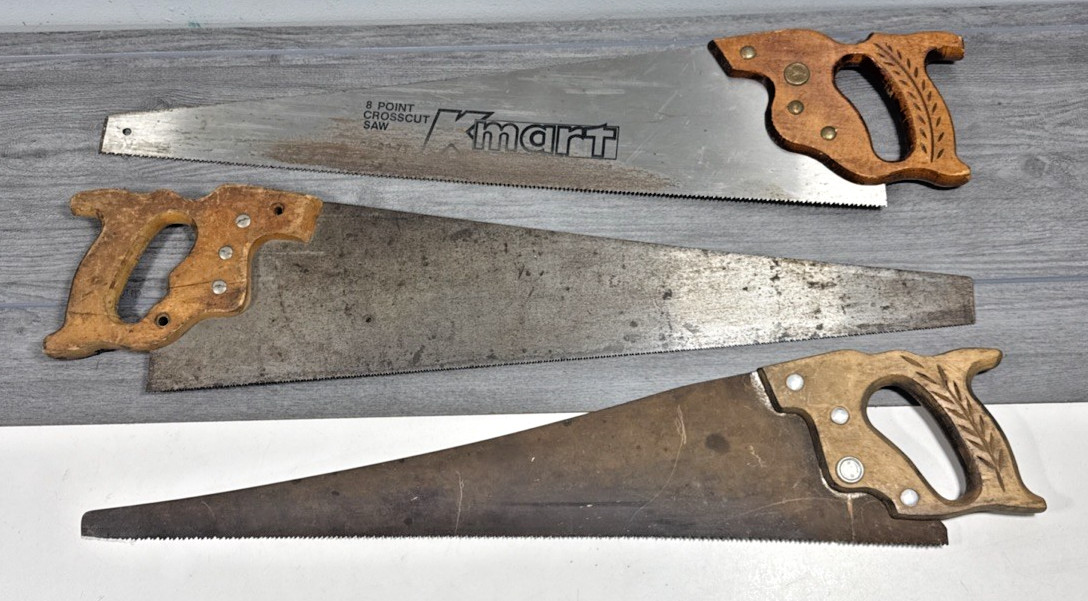Hand Saw Collection - Disston - Kmart - USA - Hand Crafted Antiques Tools