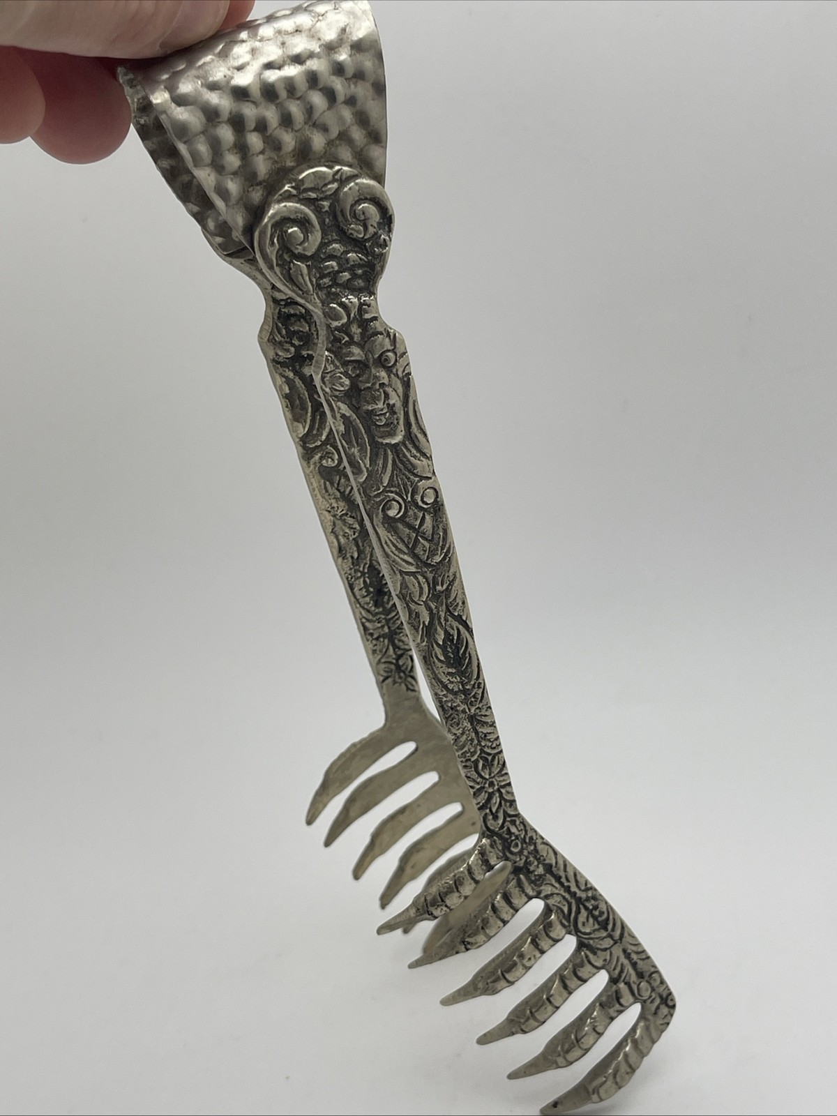 Vintage Ugo Bellini Italian Ornate Silver-Plated Over Brass 7.5