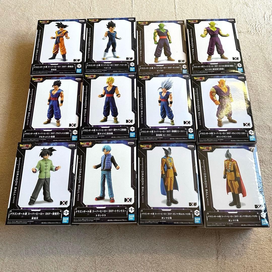 Dragon Ball Super Super Hero DXF Figure Set 12pcs Excellent Collectible13+ G102