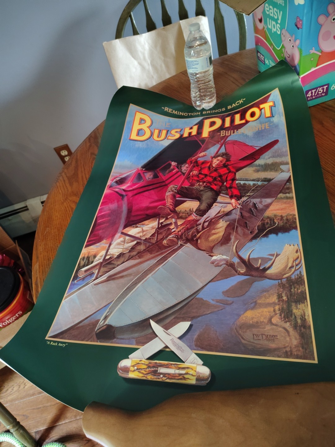 Vintage Remington Brings Back The Bush Pilot The Bullet Knife Poster 1992 