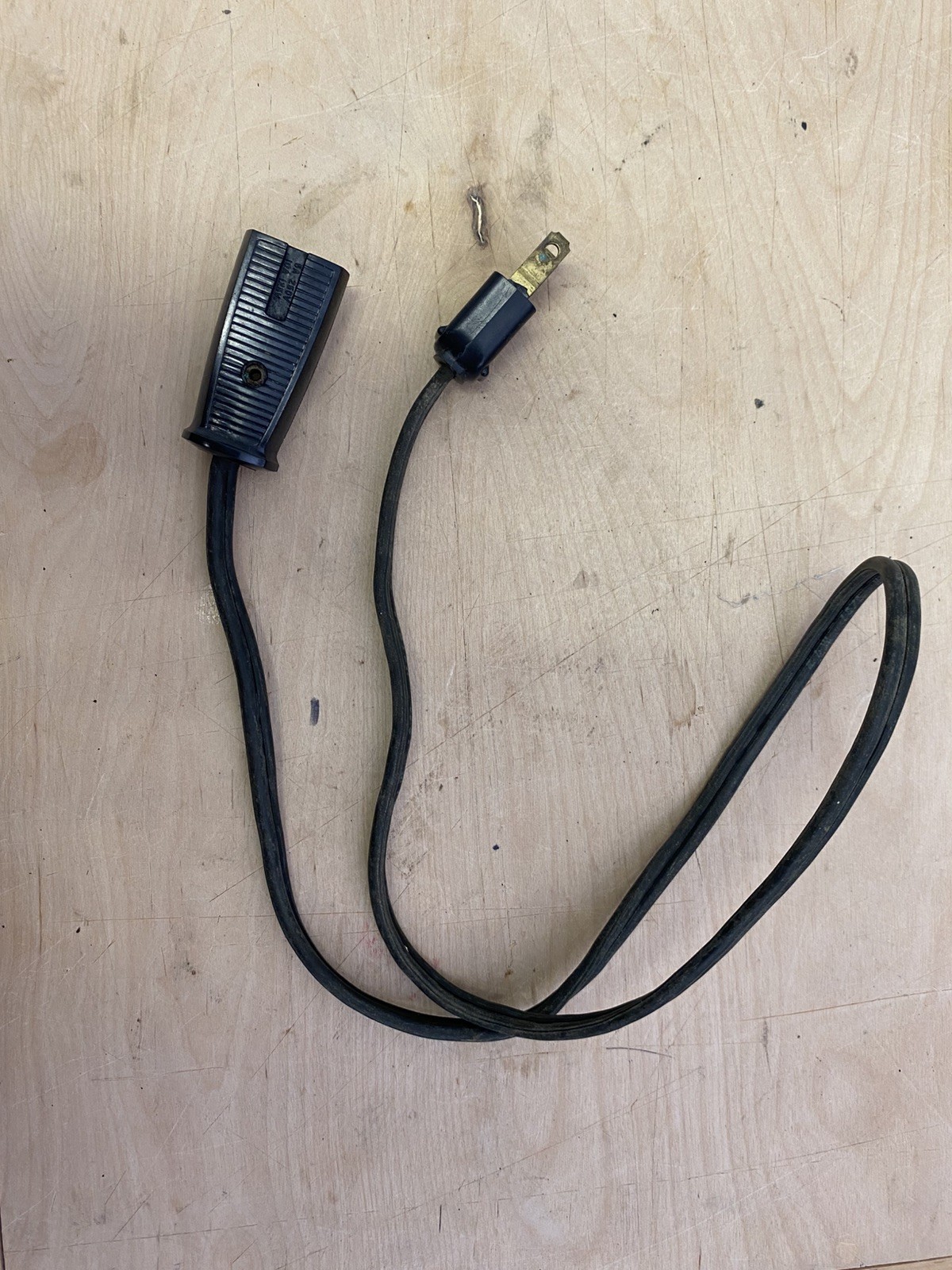 Vintage 2 prong appliance cord 30 inch long  10 amp