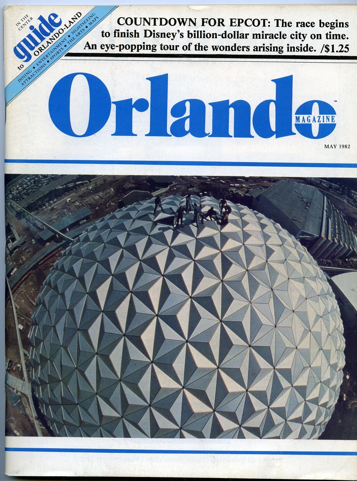 EPCOT CENTER Completes Construction 1982 Orlando Magazine Walt Disney World