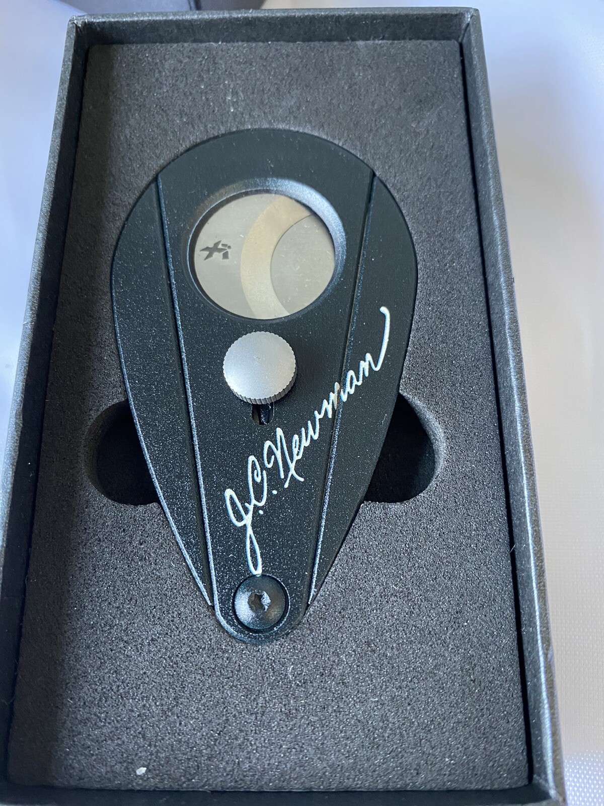 Xikar Xi2 Cigar Cutter - Black Noir - JC Newman Graphics - New