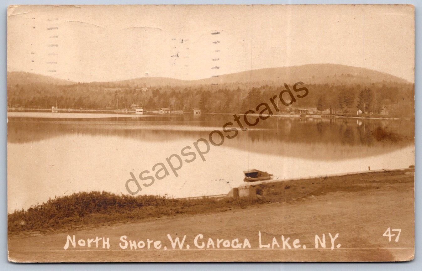 K50/ West Caroga Lake New York RPPC Postcard c1910 North Shore 103