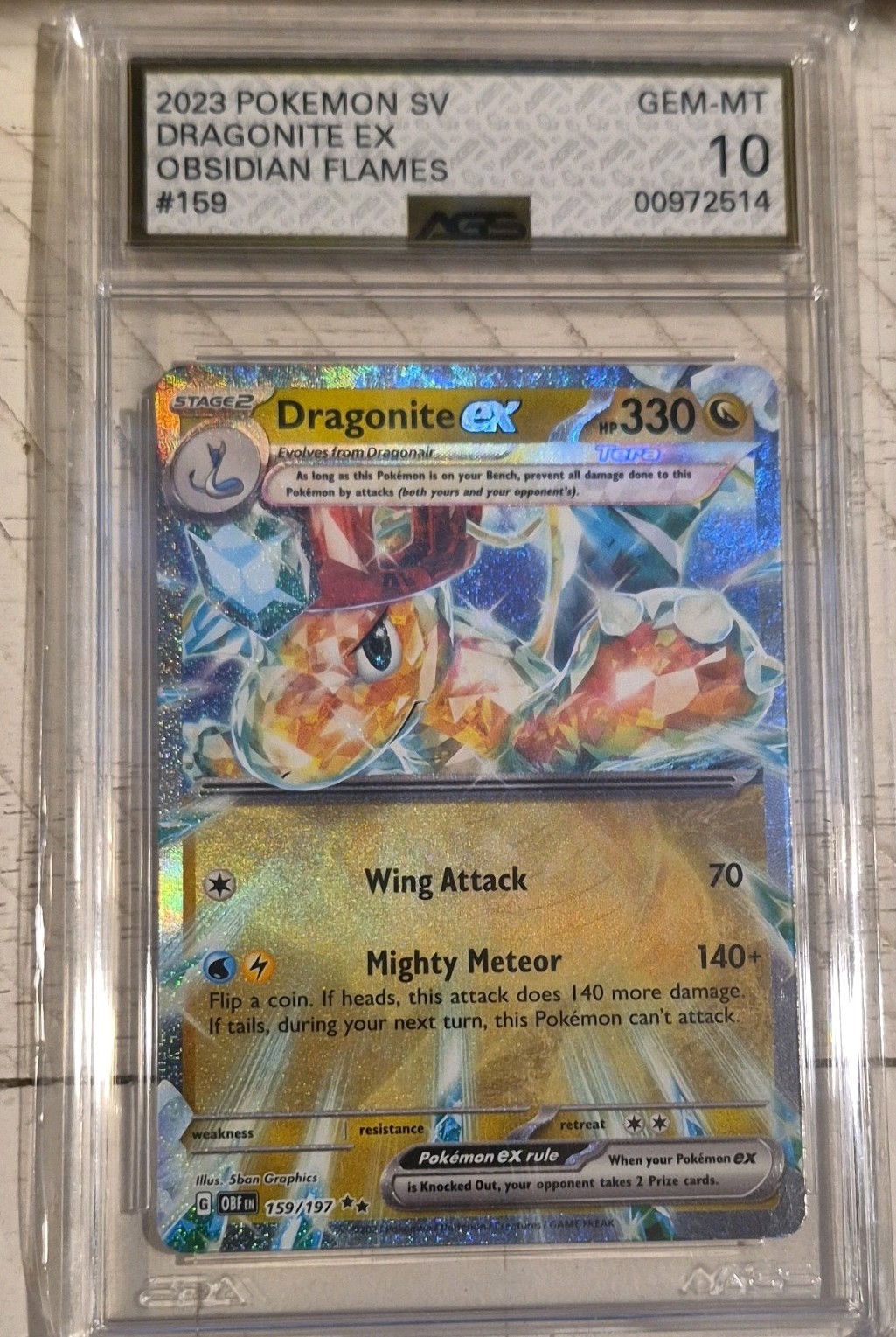 Dragonite ex 159/197 SV03: Obsidian Flames Holo