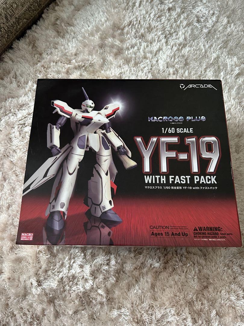 Macross Plus 1/60 Perfect deformation YF-19 with Fast Pack Figure Arcadia Japan