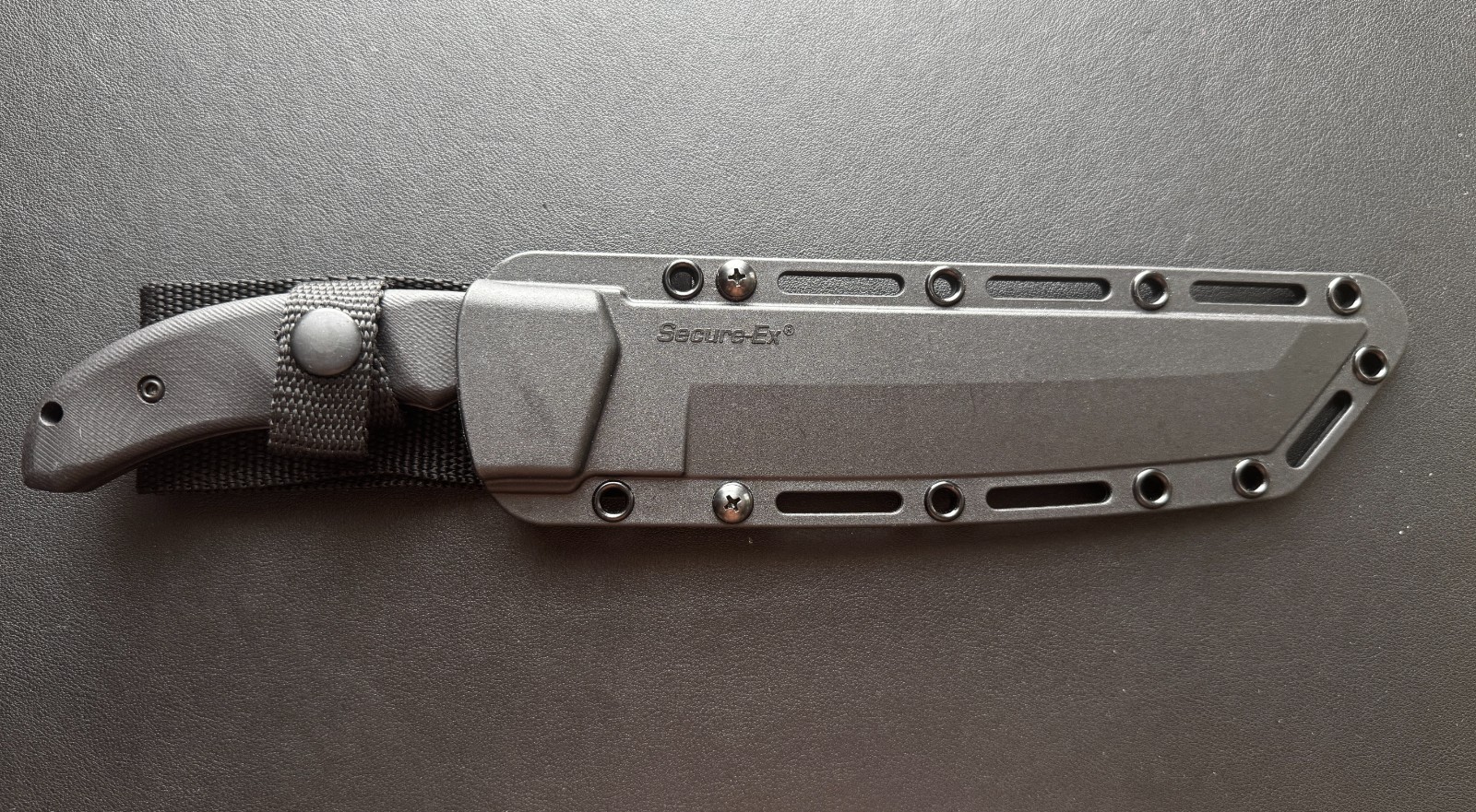 Cold Steel Warcraft Tanto 13TL Black DLC Coated Blade G-10 Secure-Ex Sheath