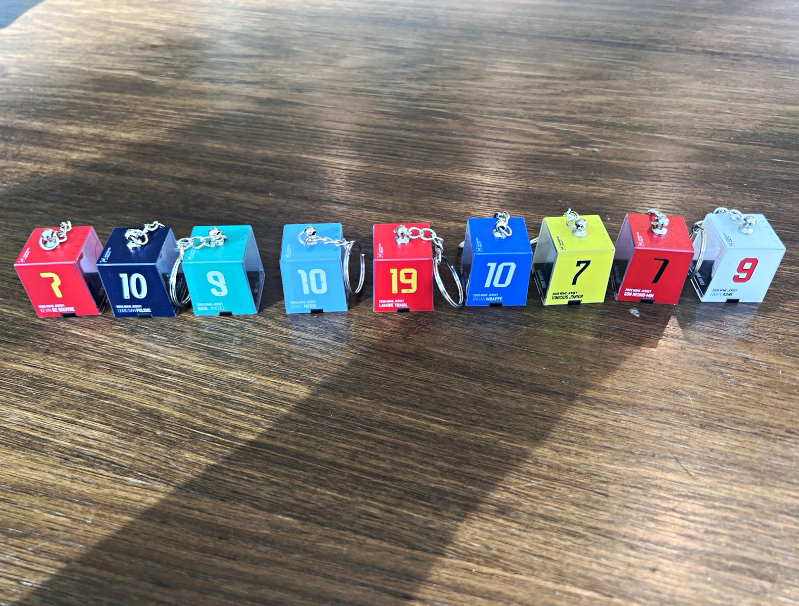 MyJERSEY Mini Soccer Jersey Keychain Lot of 9 