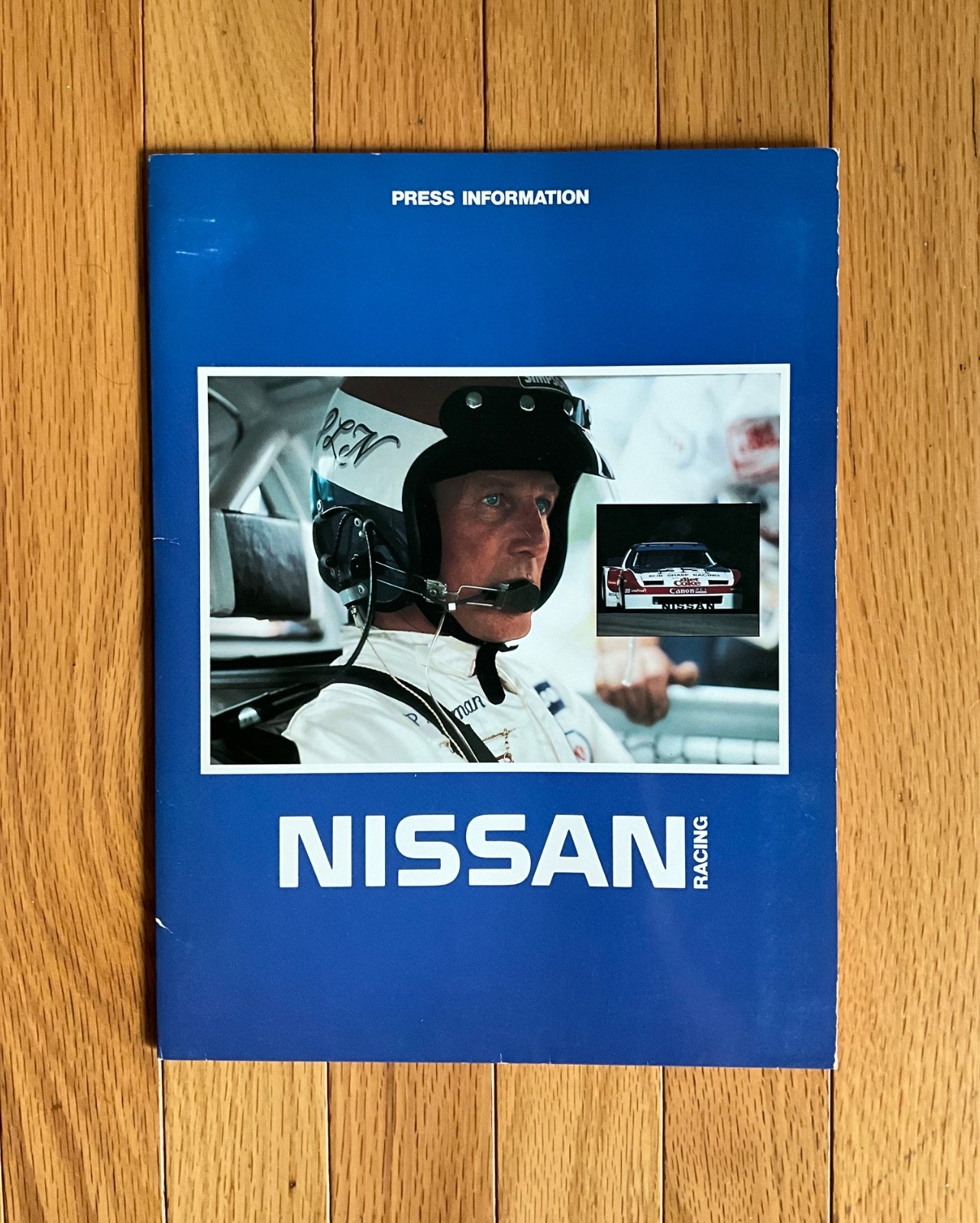 1984 Nissan Racing -Paul Newman | Press Release | w/ (3) B & W Photos | Original