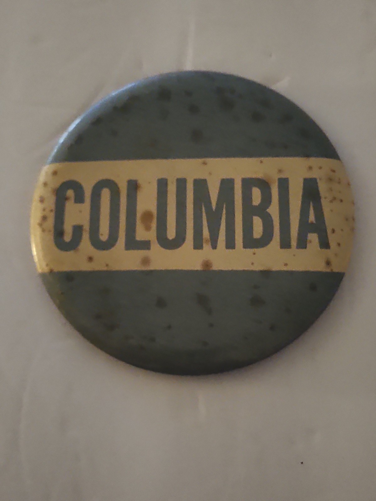 Vintage Columbia University Pinback Button - Mid-Century Ivy League Memorabilia