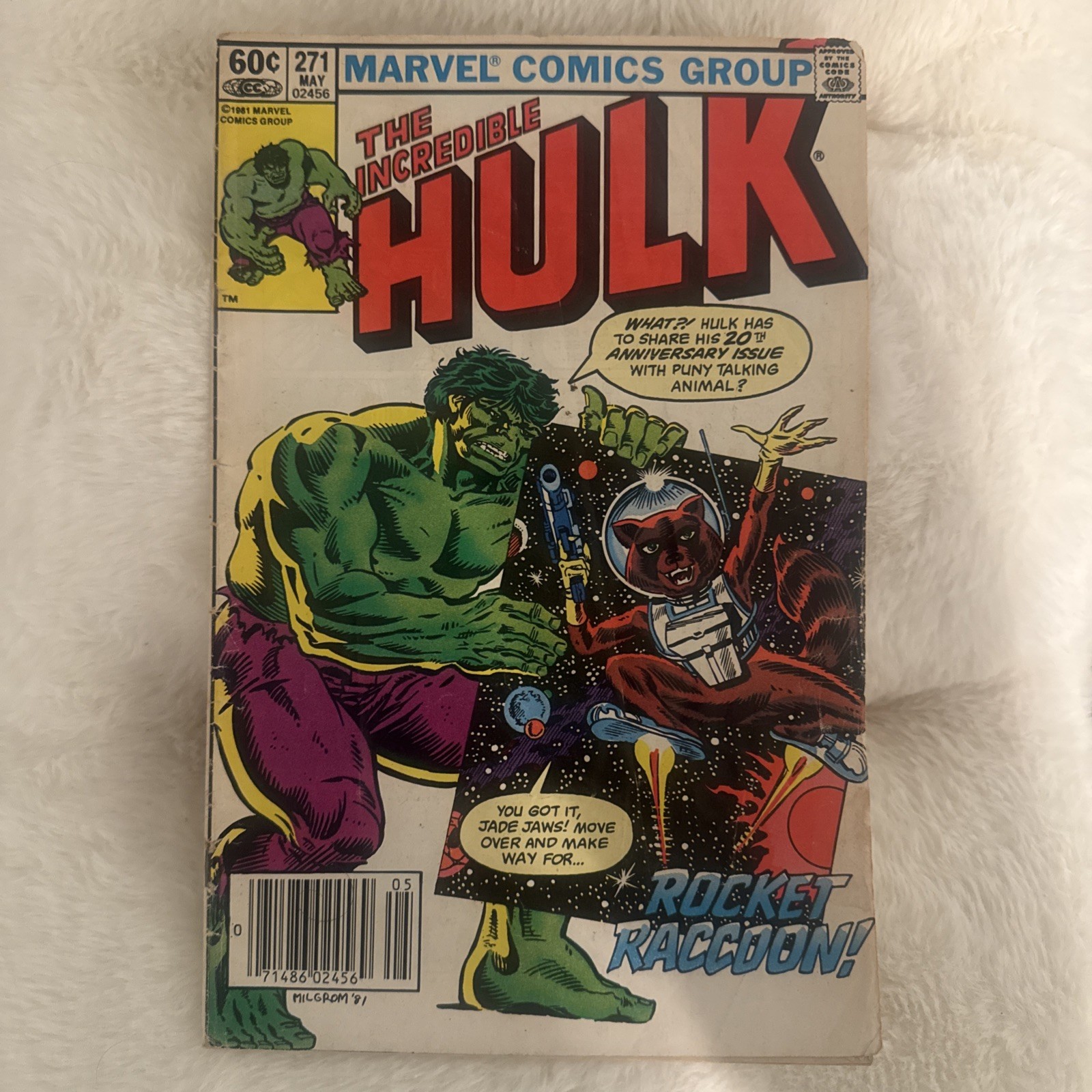 The Incredible Hulk #271 Newsstand Variant (Marvel Comics  1982) FIRST ROCKET🔥