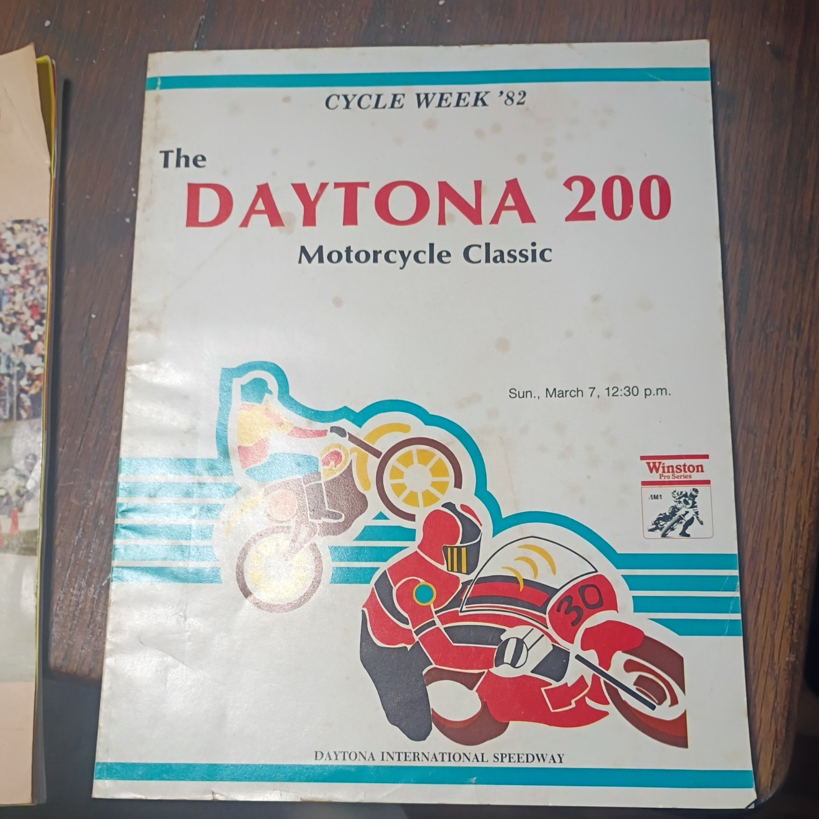 Vintage 1982 Daytona 200 Motorcycle  Race Program