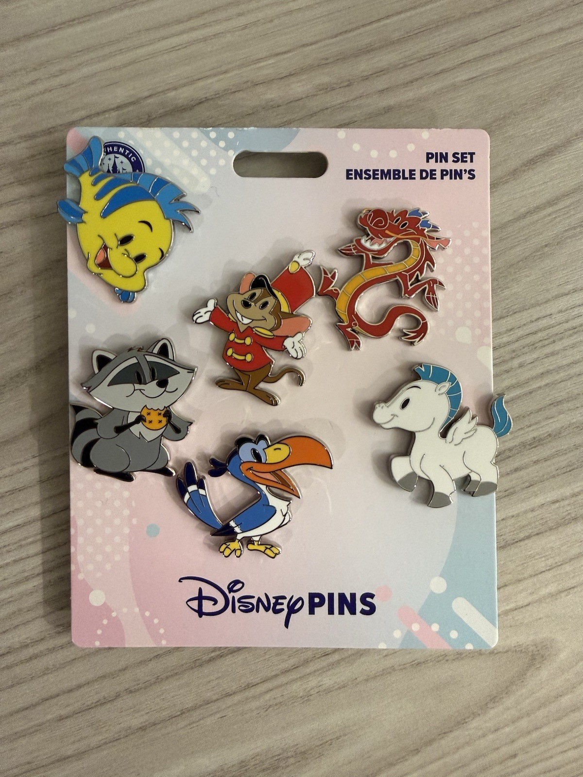 Disney Parks Trading Pins Sidekicks Zazu Flounder Set Of 6 Exclusive NWT