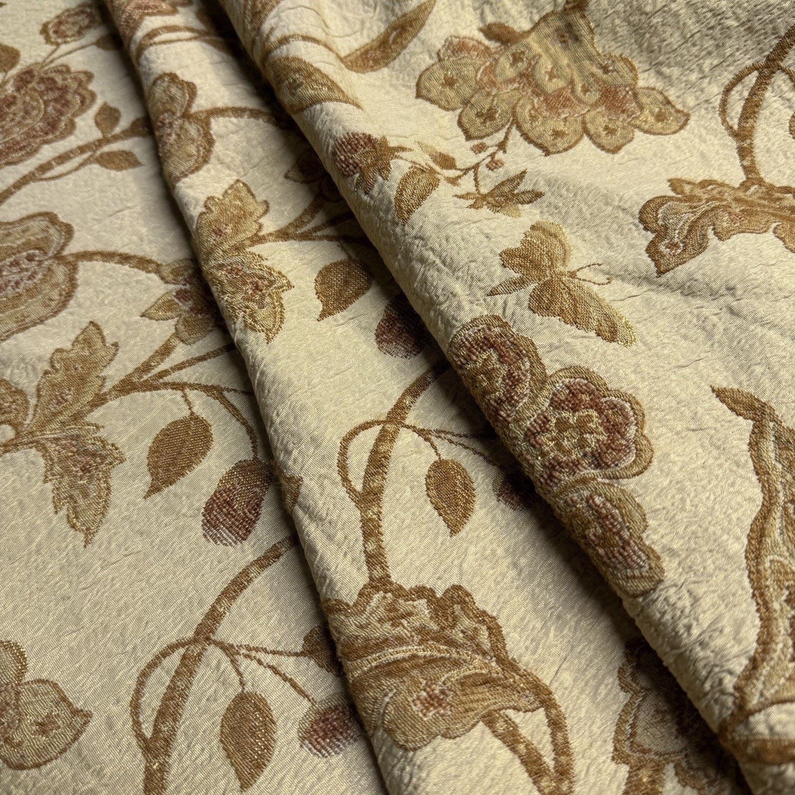 Jacobean Floral Butterfly Textured Upholstery Fabric By The Yard Botanical 51