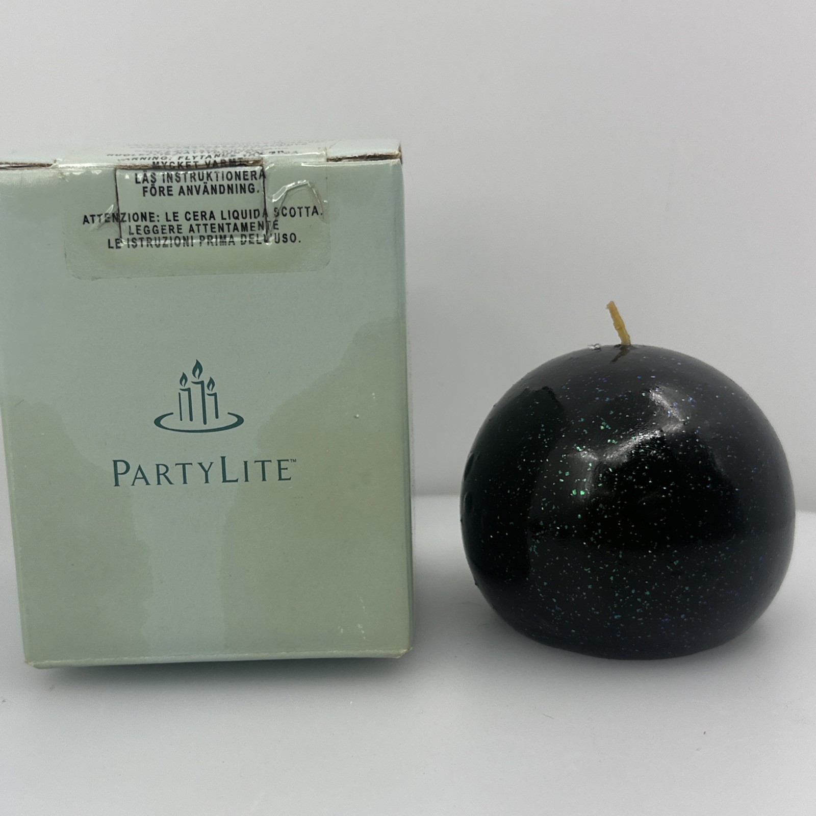 PartyLite STARRY NIGHT 3” Ball Candle Q38621 New AuroraGlow Aurora Glow NIB