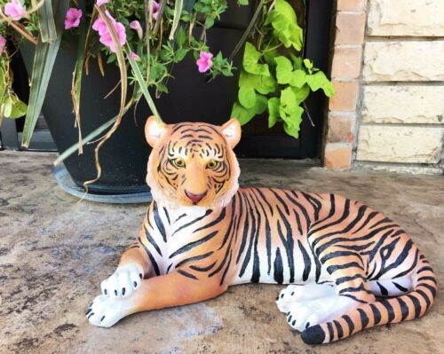 Large Royal Bengal Tiger Resting Gracefully 15.5\