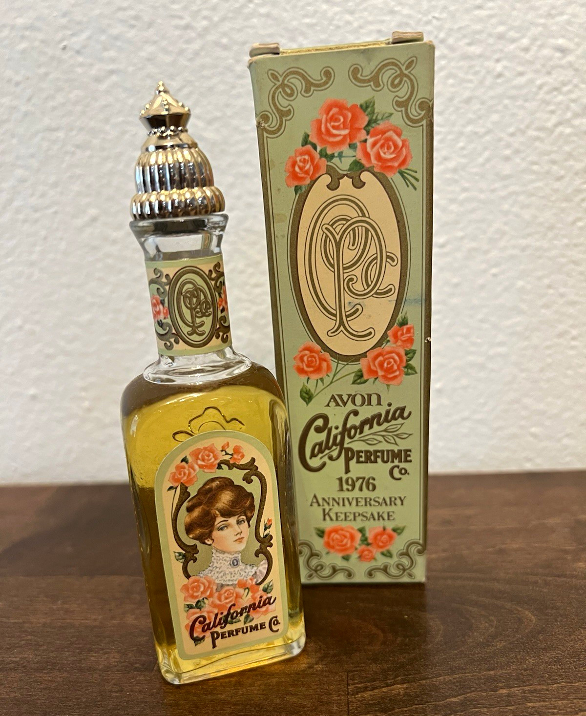 Vtg Avon Cotillion Cologne New in Box 1976 Anniversary Keepsake
