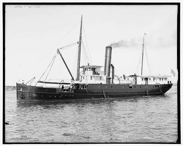 U.S.S. Surnal USLHS Sumac Navy c1900 Old Photo