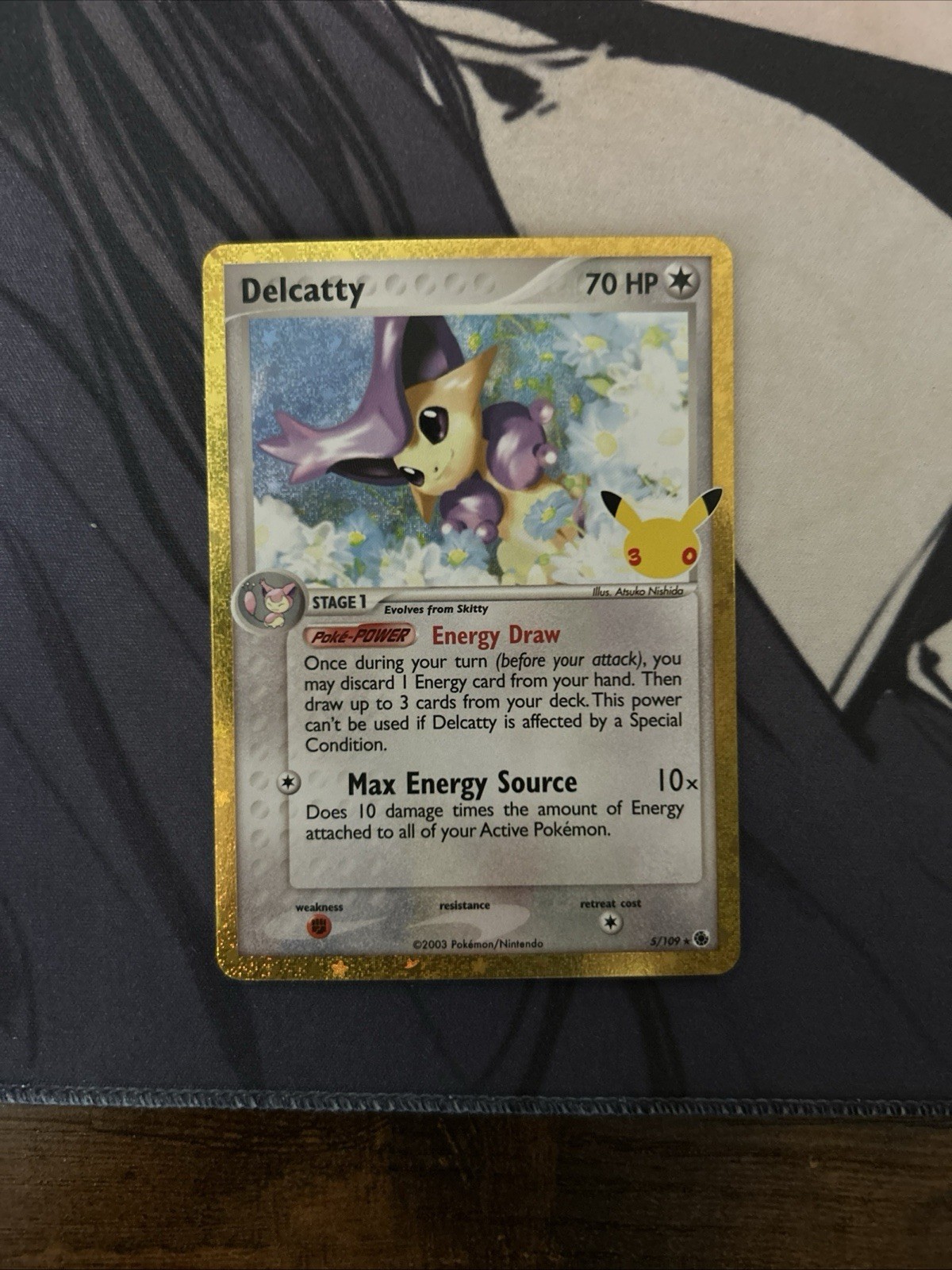 Nintendo Delcatty 5/109 Rare Holo EX Ruby & Sapphire 2003 English HP70