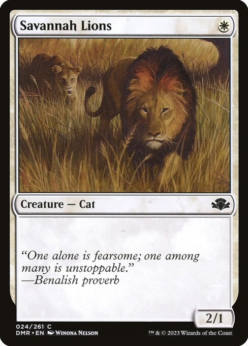 Savannah Lions (24) (Foil) DMR MTG NM