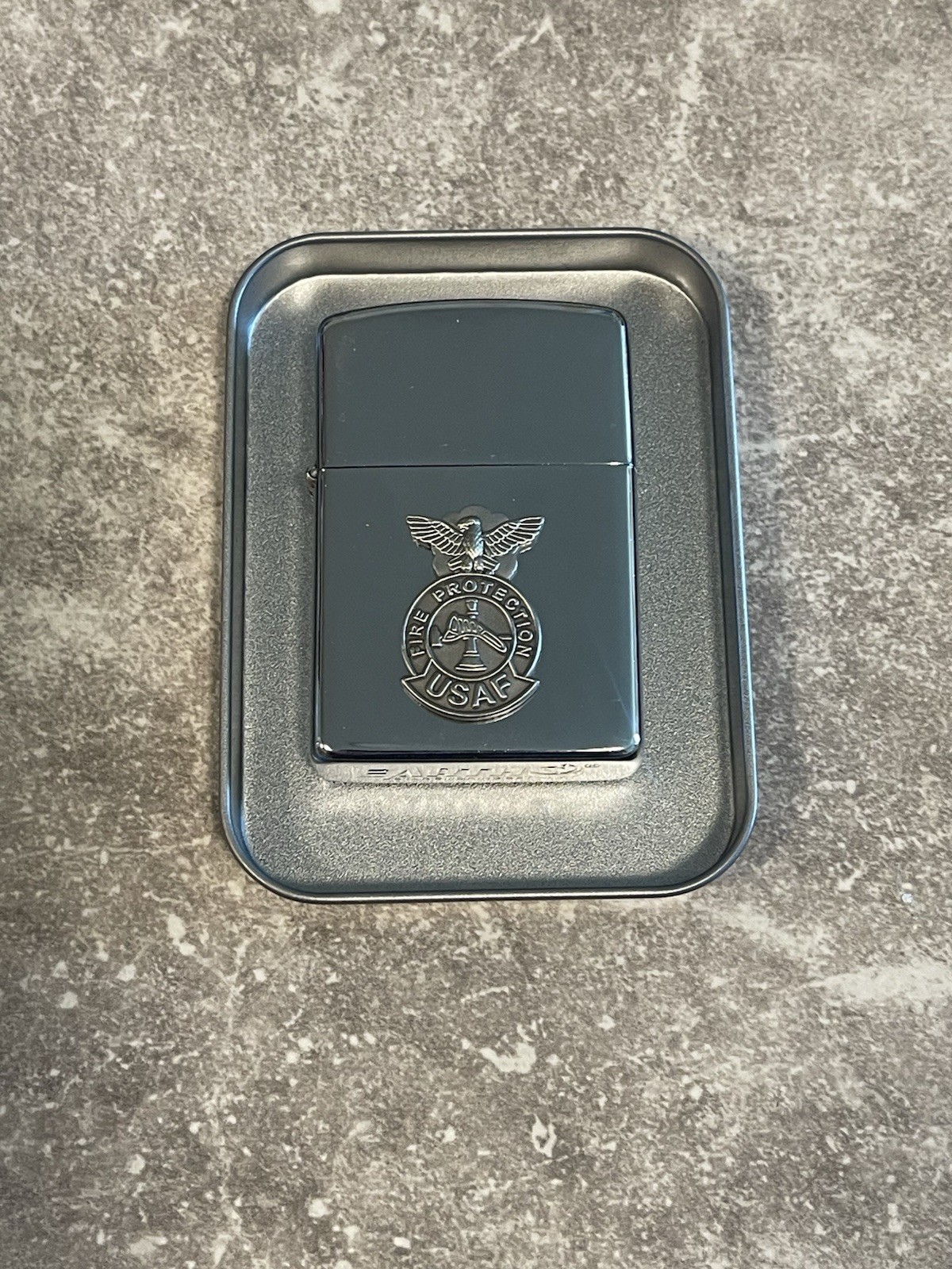 Military Earth By Star Chrome Lighter United States Air Force Fire Protection