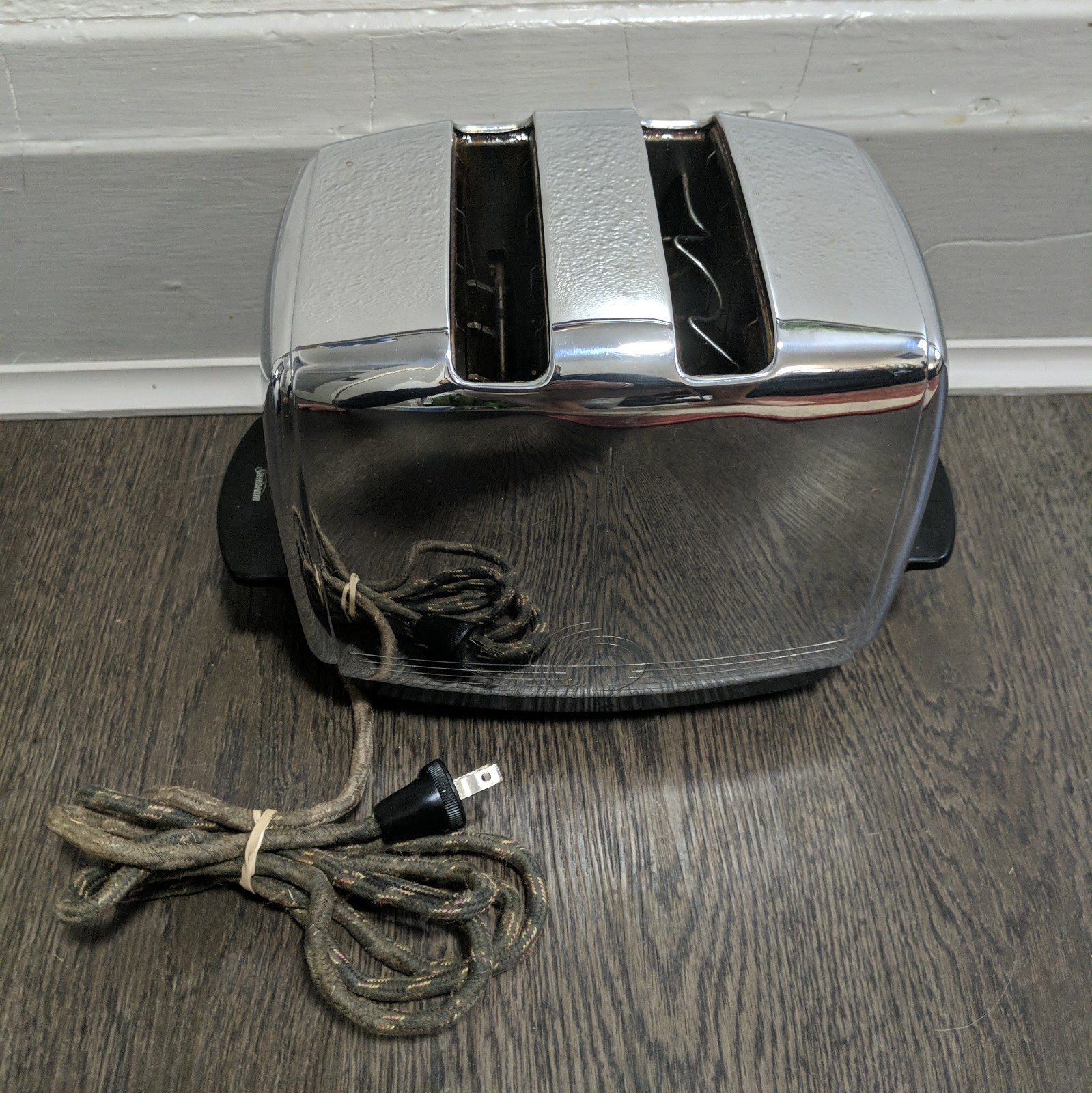 Vintage 1950's Sunbeam Toaster T-20B Radiant Control Chrome Art Deco Auto Tested
