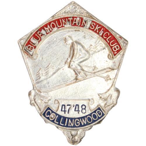 BLUE MOUNTAIN SKI CLUB CANADA COLLINGWOOD VTG ANTIQUE 1947-48 MEDALLION MEDAL